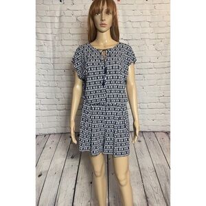 Vince Camuto Navy Tassels Romper Size S